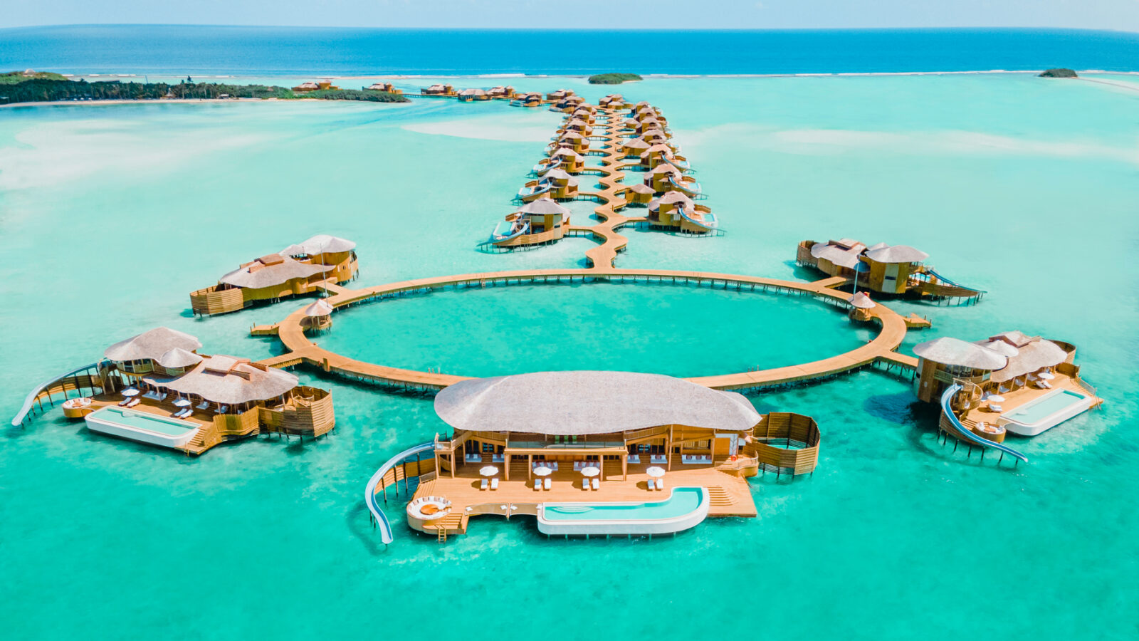 luxury overwater bungalows in Maldives with private pool