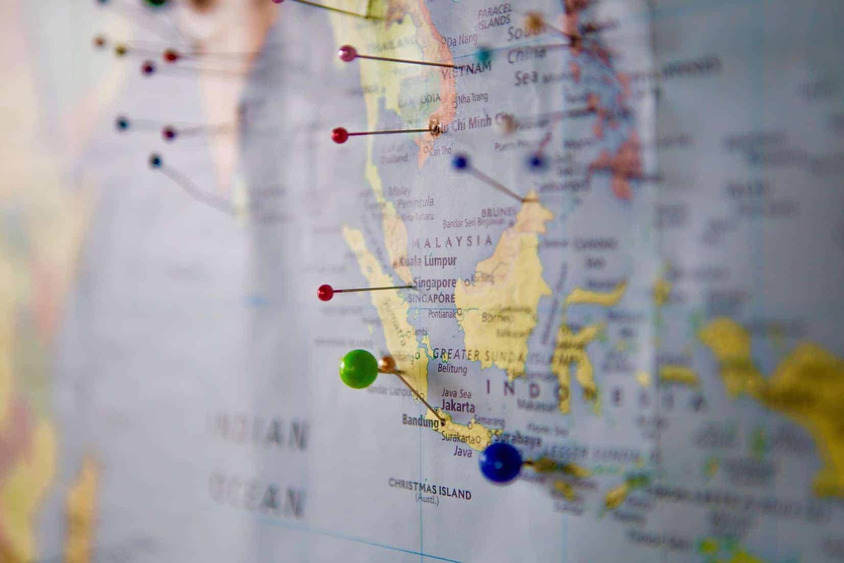budget backpacking route through Southeast Asia